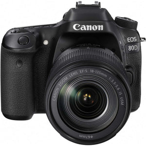 Canon EOS 80D Camera W/ 18-135mm Lens and EF-S 55-250mm Lens - Basic Bundle Canon