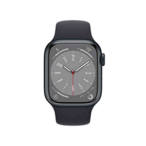 Apple Watch Series 8 GPS + Cellular 41mm Smart Watch w/ Midnight Aluminum Case with Midnight Sport Band - M/L. Apple