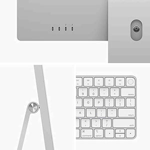 Apple iMac 24-inch, Apple M1 chip with 8-Core CPU and 8-Core GPU, 8GB RAM, 256GB - Silver Apple