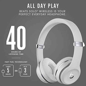Beats Solo3 Wireless On-Ear Headphones - Satin Silver Latest Model Beats