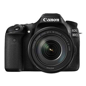 Canon EOS 80D Digital SLR Kit with EF-S 18-55mm f/3.5-5.6 Image Stabilization STM Lens Black International Model No Warranty Canon