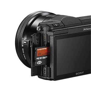 Sony a5100 16-50mm Mirrorless Digital Camera with 3-Inch Flip Up LCD Black Sony
