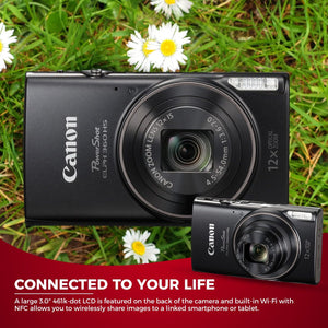 Canon PowerShot ELPH 360 HS Digital Camera Bundle with 32GB Card Canon