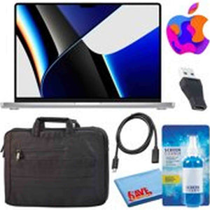Apple MacBook Pro 16" Laptop 2021, M1 Pro, 512GB, Silver with Carrying Bag Apple
