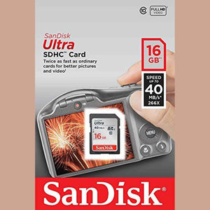 SanDisk Ultra 16GB Class 10 SDHC Memory Card Up To 40MB/s- SDSDUN-0016G-G46 Older Version SanDisk
