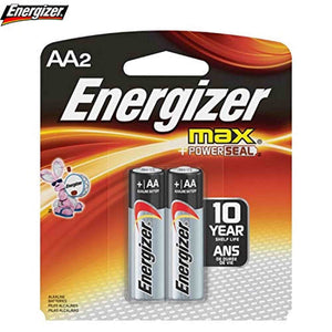 Energizer AA Size Alkaline General Purpose Battery, AA - Alkaline - 1.5 V DC Energizer