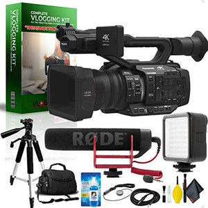 Panasonic AG-UX180 4K Premium Professional Camcorder Complete Vlogging Equipment Kit Panasonic