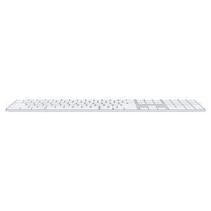 Apple Magic Keyboard with Touch ID and Numeric Keypad: Wireless, Bluetooth, Rechargeable. Works with Mac Computers with Apple Silicon; US English - White Keys Apple