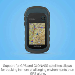 Garmin eTrex 22x, Handheld GPS Navigator with 6Ave Travel Kit 010-02256-00 Garmin
