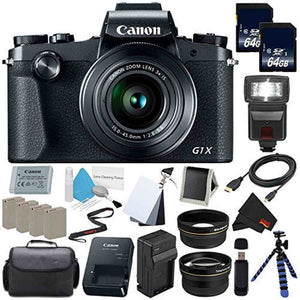 6Ave Canon PowerShot G1 X Mark III Digital Camera #2208C001 International Version No Warranty + Replacement Lithium Io Canon