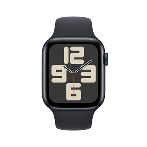 Apple Watch SE 2nd Gen GPS 44mm Smartwatch with Midnight Aluminum Case with Midnight Sport Band S/M. Fitness & Sleep Tracker, Crash Detection, Heart Rate Monitor Apple