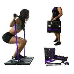 BodyBoss Home Gym 2.0 - Full Portable Gym Home Workout Package, Purple BodyBoss