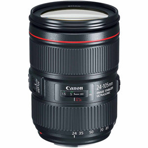 Canon EOS 5D Mark III DSLR Camera with 24-105mm f/4L II Lens + Wireless Remote + UV Protection Filter + Case + Wrist Str Canon