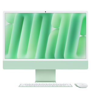 Apple 2024 iMac All-in-One Desktop Computer with M4 chip with 8-core CPU and 8-core GPU: Built for Apple Intelligence, 24-inch Retina Display, 16GB Unified Memory, 256GB SSD Storage; Green Apple