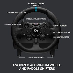 Logitech G923 Racing Wheel and Pedals For PC, PS4, PS5 with Accessories Logitech