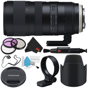 6Ave Tamron SP 70-200mm f/2.8 Di VC USD G2 Lens for Canon EF International Model + 77mm 3 Piece Filter Kit + Deluxe Cl Tamron