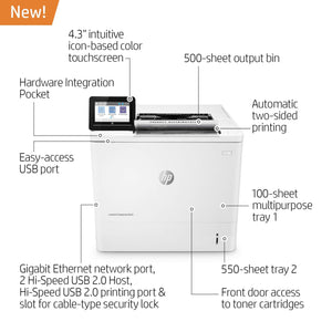 HP LaserJet Enterprise M612dn Monochrome Printer with built-in Ethernet & 2-sided printing 7PS86A HP