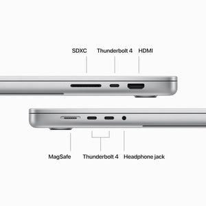 Apple 2023 MacBook Pro Laptop M3 Max chip with 14‑core CPU, 30‑core GPU: 16.2-inch Liquid Retina XDR Display, 36GB Unified Memory, 1TB SSD Storage. Works with iPhone/iPad; Silver Apple