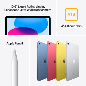 2022 Apple 10.9-inch iPad Wi-Fi, 64GB - Blue 10th Generation Apple