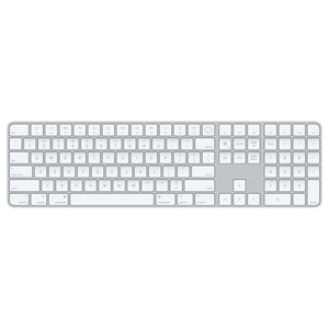 Apple Magic Keyboard with Touch ID and Numeric Keypad: Wireless, Bluetooth, Rechargeable. Works with Mac Computers with Apple Silicon; US English - White Keys Apple