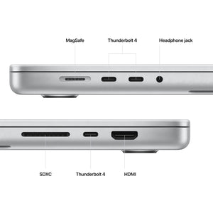 Apple 2023 MacBook Pro Laptop M2 Max chip with 12‑core CPU and 38‑core GPU: 16.2-inch Liquid Retina XDR Display, 32GB Unified Memory, 1TB SSD Storage. Works with iPhone/iPad; Silver Apple