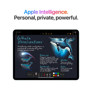 Apple iPad Air 13-inch with M3 chip Built for Apple Intelligence, Liquid Retina Display, 128GB, 12MP Front/Back Camera, Wi-Fi 6E, Touch ID, All-Day Battery Life - Purple Apple