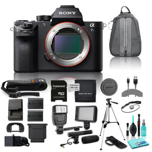 Sony 12.2MP Full Frame Alpha a7S II Mirrorless Digital Camera Body Only Bundle w/ 11 Piece Accessories Canon