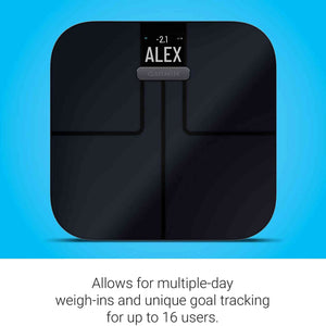 Garmin Index S2 Smart Scale with Wireless Connectivity-Black With Accessories Bundle Garmin