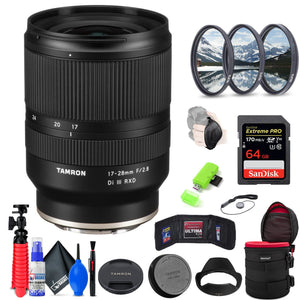 Tamron 17-28mm f/2.8 Di III RXD Lens for Sony E + Accessories INTL Model Tamron