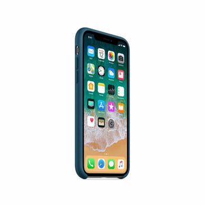 Apple Silicone Case for iPhone X - Cosmos Blue Apple