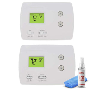 2-Pack Honeywell TH3110D1008 Pro Non-Programmable Digital Thermostat White Honeywell