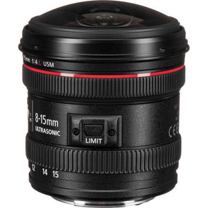 Canon EF 8-15mm f/4L Fisheye USM Lens International Model No Warranty Canon