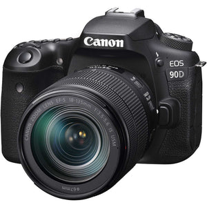 Canon EOS 90D Camera W/ 18-135mm and Canon EF-S 55-250mm Lenses - Basic Bundle Canon