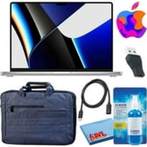 Apple MacBook Pro 16" Laptop 2021, M1 Pro, 512GB, Silver with Carrying Bag Apple