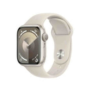 Apple Watch Series 9 GPS 41mm Smartwatch with Starlight Aluminum Case with Starlight Sport Band S/M. Apple