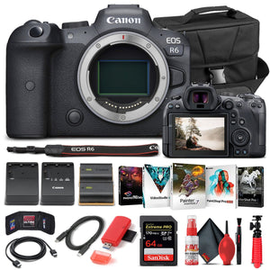 Canon EOS R6 Mirrorless Camera Body Only 4082C002 - Basic Bundle Canon
