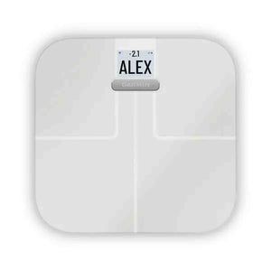 Garmin Index S2, Smart Scale with Wireless Connectivity, Measure Body Fat, Muscle, Bone Mass, Body Water% and More, White Garmin