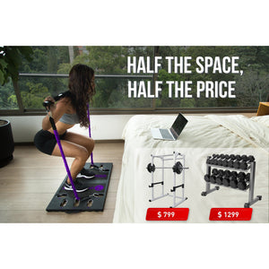 BodyBoss Home Gym 2.0 By 6Ave- Full Portable Gym Home Workout Bundle - PKG2-Purple BodyBoss