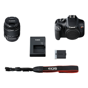 Canon EOS Rebel T100 / 4000D DSLR Camera with 18-55mm Lens + EF 75-300mm Outdoor bundle Canon