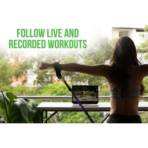 BodyBoss Home Gym 2.0 By 6Ave- Full Portable Gym Home Workout Bundle - PKG4-Purple BodyBoss