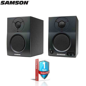 Samson MediaOne BT3 Two-Way Active 3" Bluetooth Monitors Pair with Additional Warranty Samson