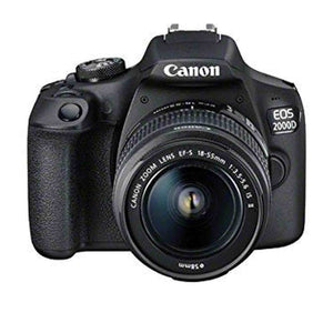 Canon EOS 2000D DSLR Camera & EF-S 18-55 mm f/3.5-5.6 IS II Lens: Black - Reader & Card Wallet - Hand Strap - 64GB - SOFT CASE Canon
