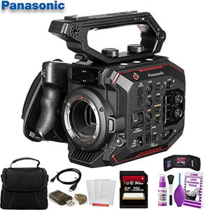 Panasonic AU-EVA1 Compact 5.7K Super 35mm Cinema Camera W/ 256GB Memory Card, Bag, Cleaning Kit, and More Panasonic