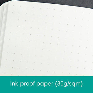 Leuchtturm1917 Medium A5 Dotted Hardcover Notebook Emerald - 249 Numbered Pages Leuchtturm