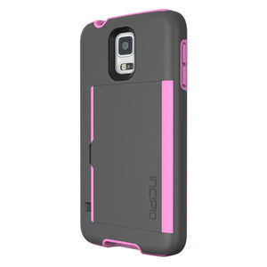 Incipio Stowaway for Samsung Galaxy S5 - Gray/Light Pink Incipio