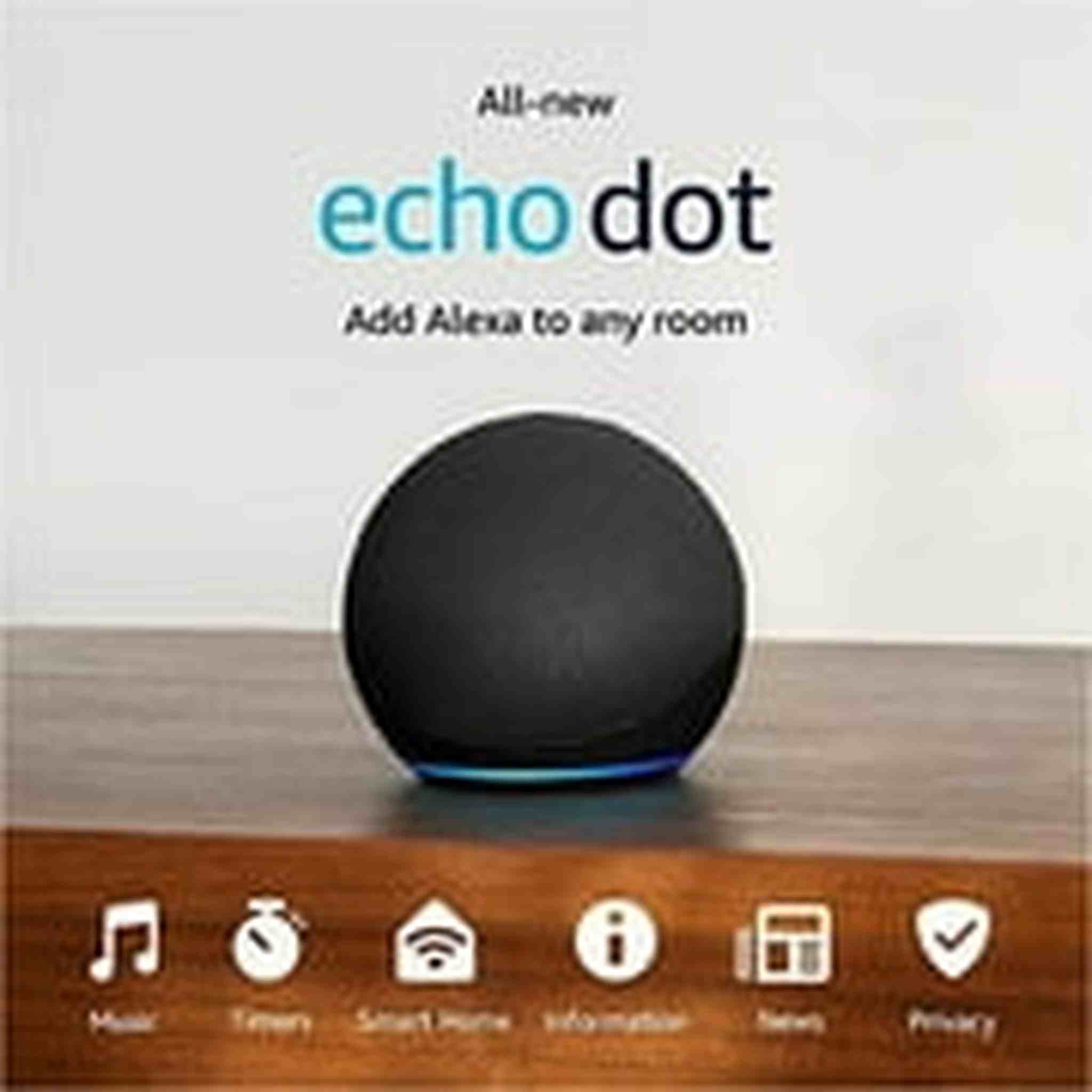 All-New Echo Dot 5th Gen, 2022 release | Smart speaker with Alexa | Charcoal Amazon
