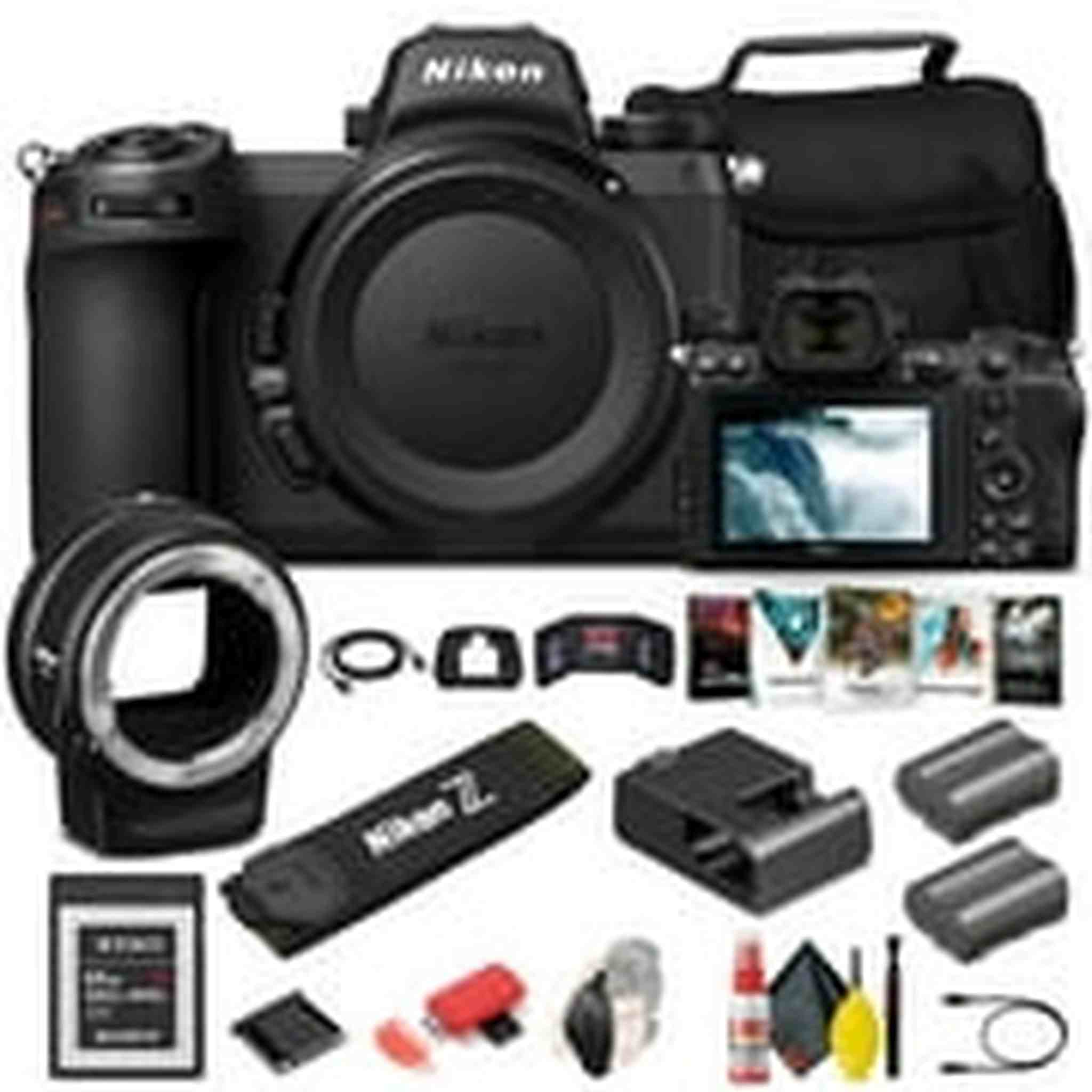 Nikon Z 6II Mirrorless Digital Camera 24.5MP Body Only 1659 + FTZ Mount Mountain Bundle Nikon