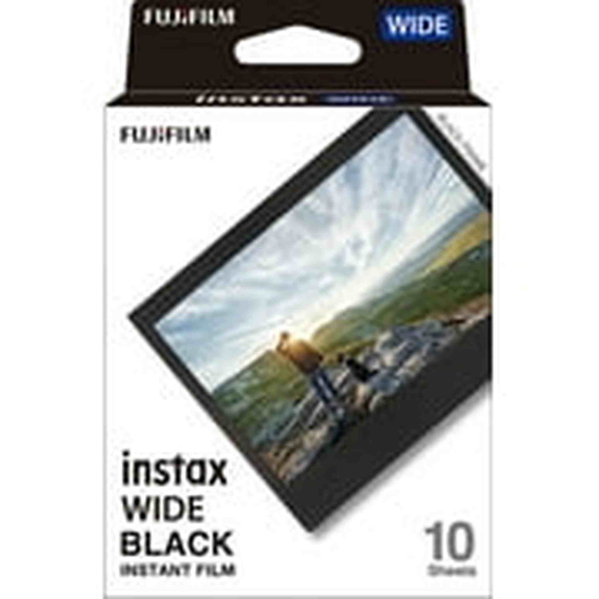 Fujifilm Instax Wide Black Film - 10 Exposures Fujifilm