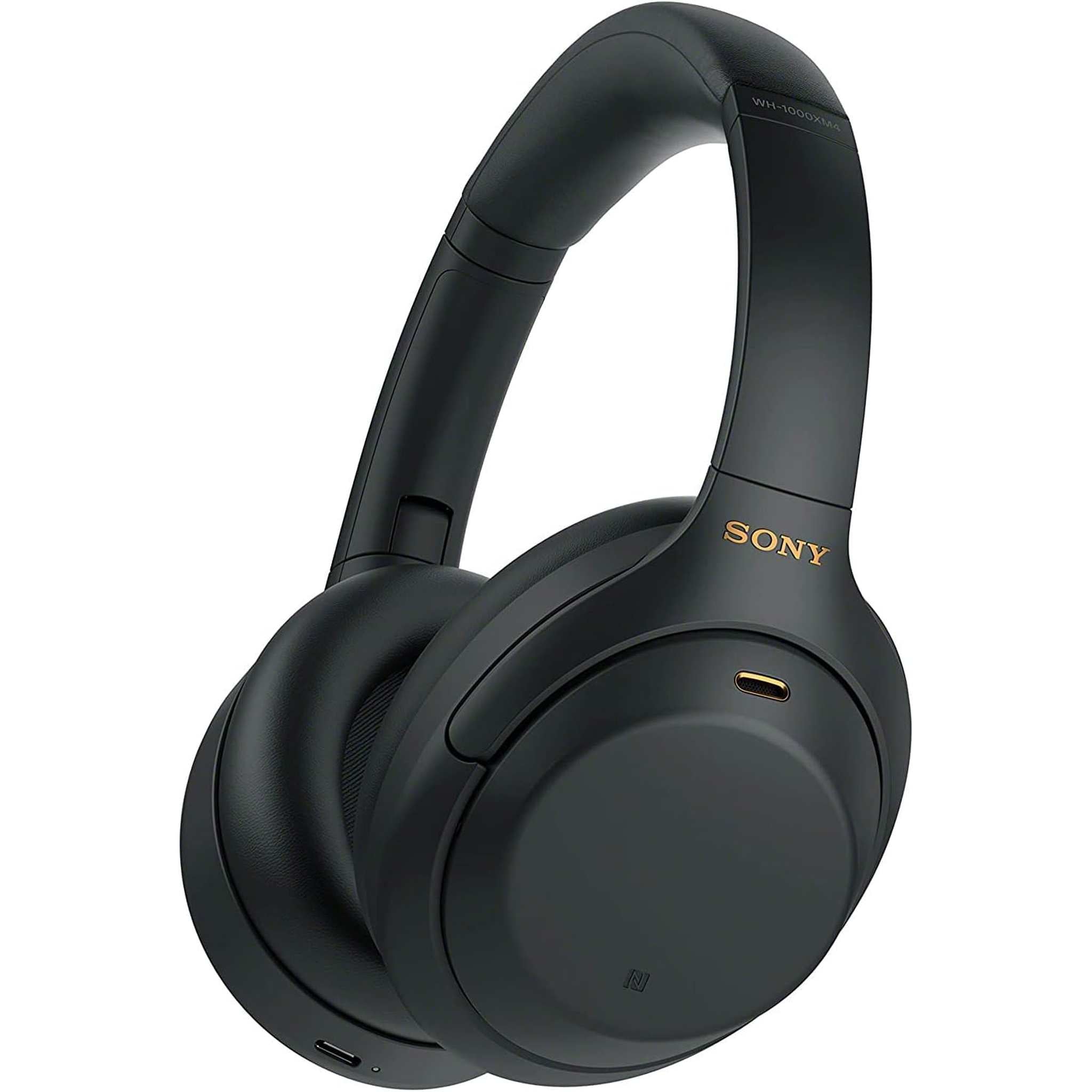 Sony WH-1000XM4 Wireless Industry Leading Noise Canceling Overhead Headphones with Mic for Phone-Call and Alexa Voice Control, Black Sony