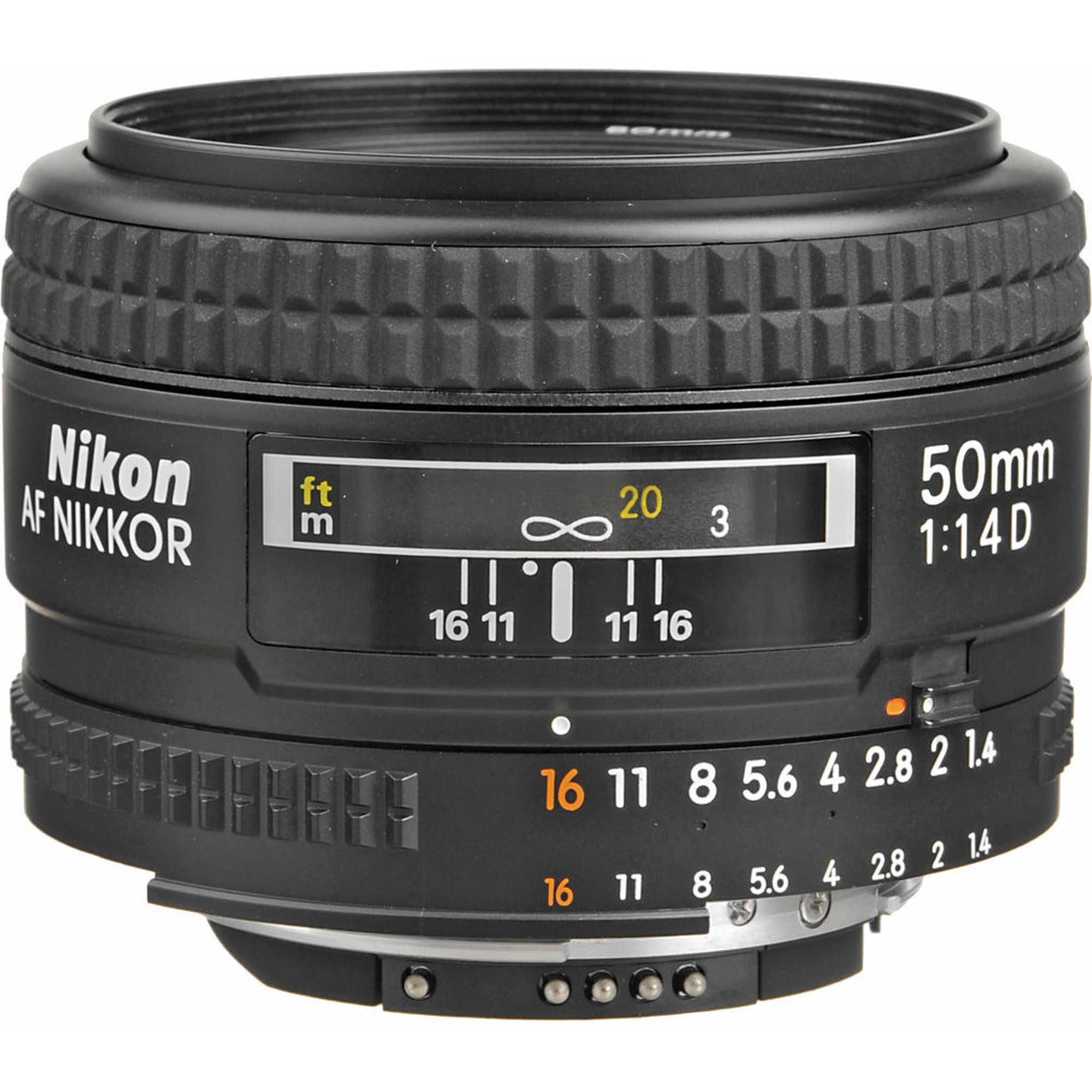 Nikon AF 50mm f/1.4D Compact Prime Lens 1902 Intl Model Bundle Nikon